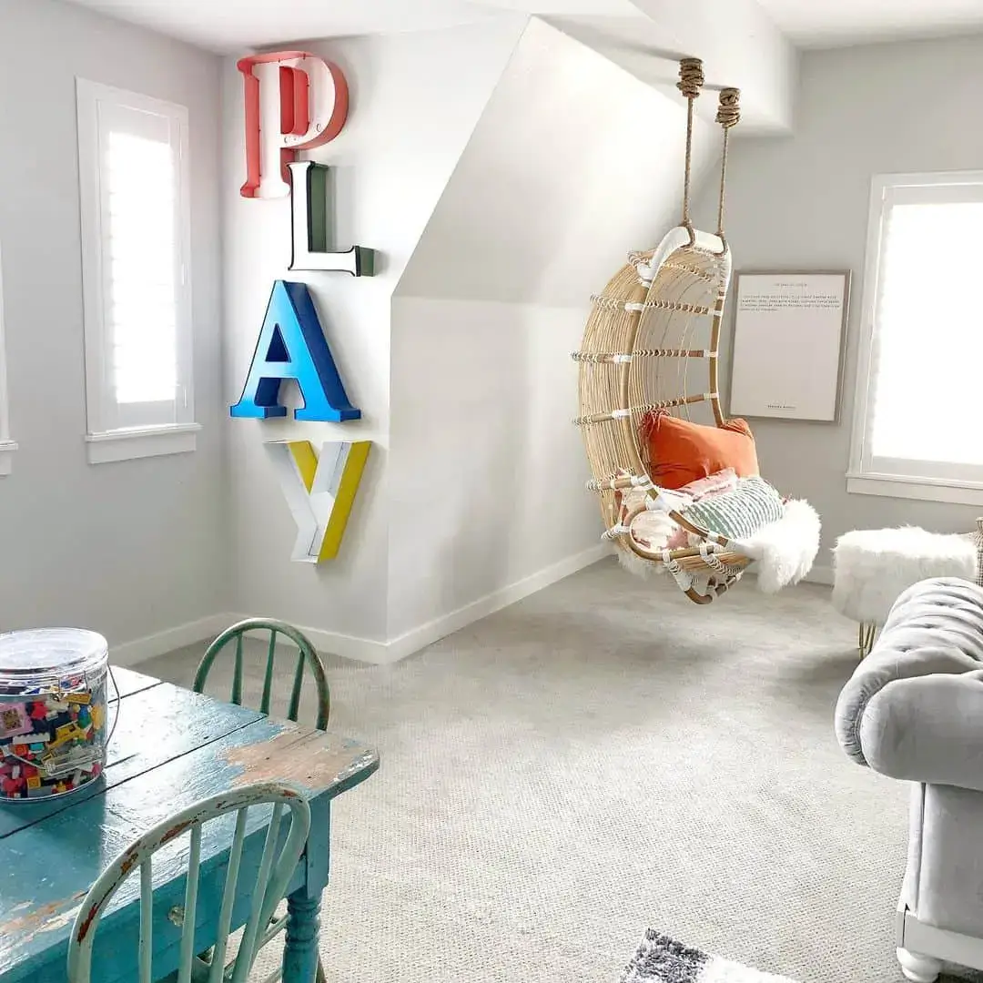 Colorful Marquee Letters Spell Out 'PLAY