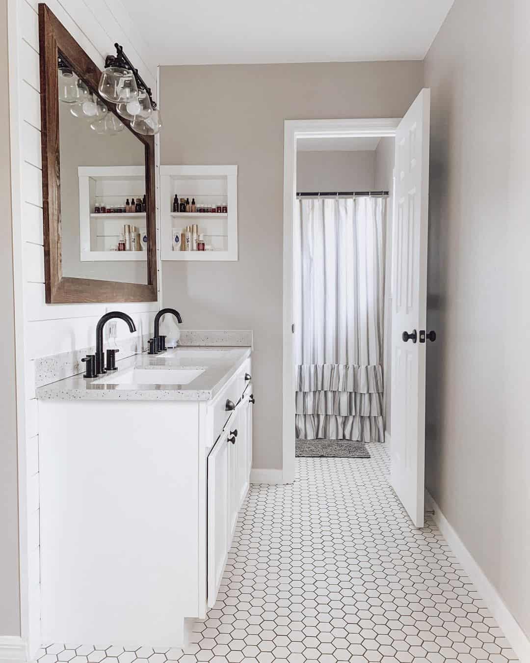Keep Toiletries Organized with Built-In Recessed Niches
