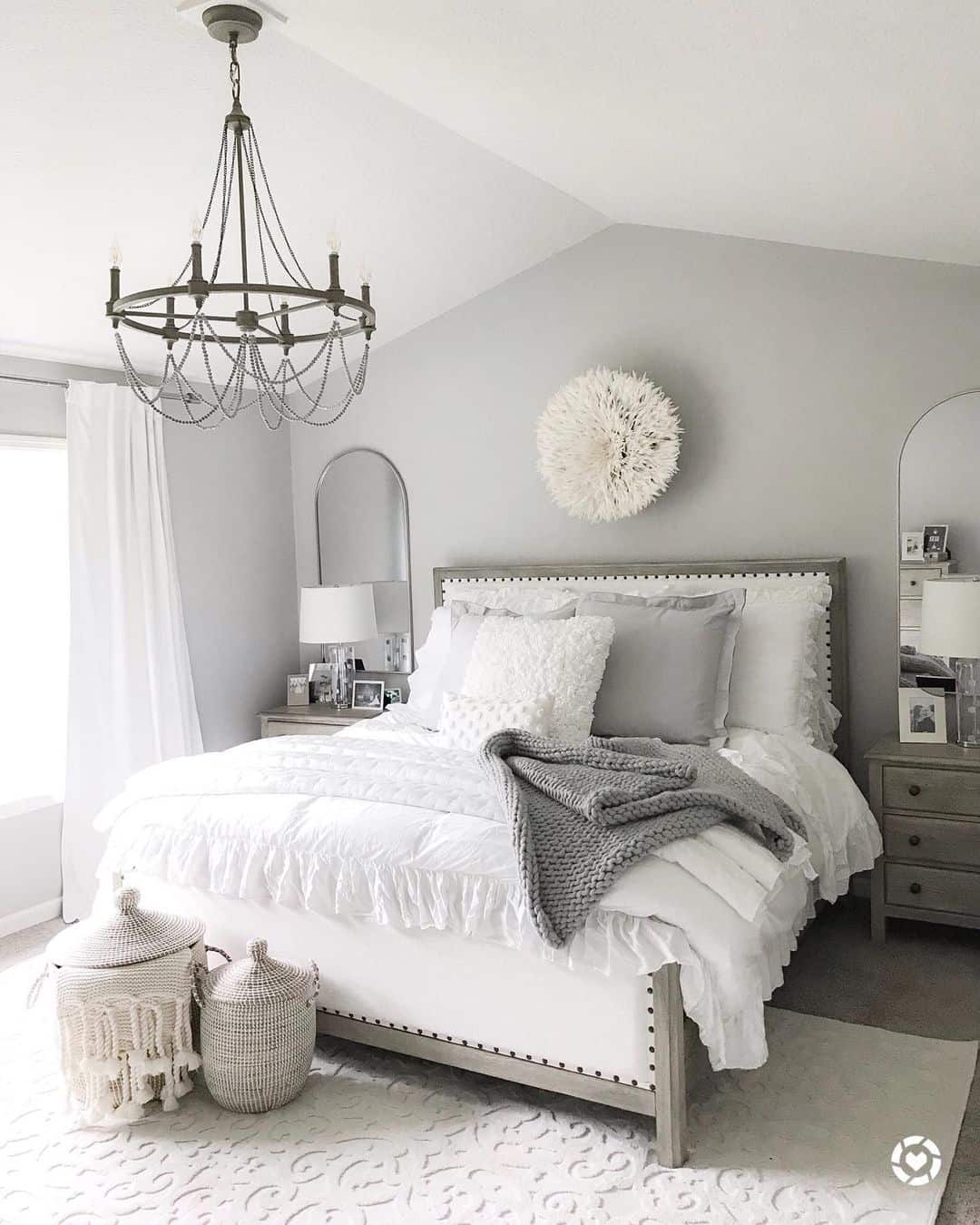 Soften Your Neutral Palette with Round Feather Wall Art