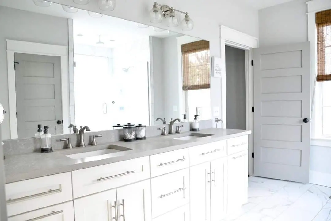Reflect Your Marble Floor with a Long Vanity Mirror