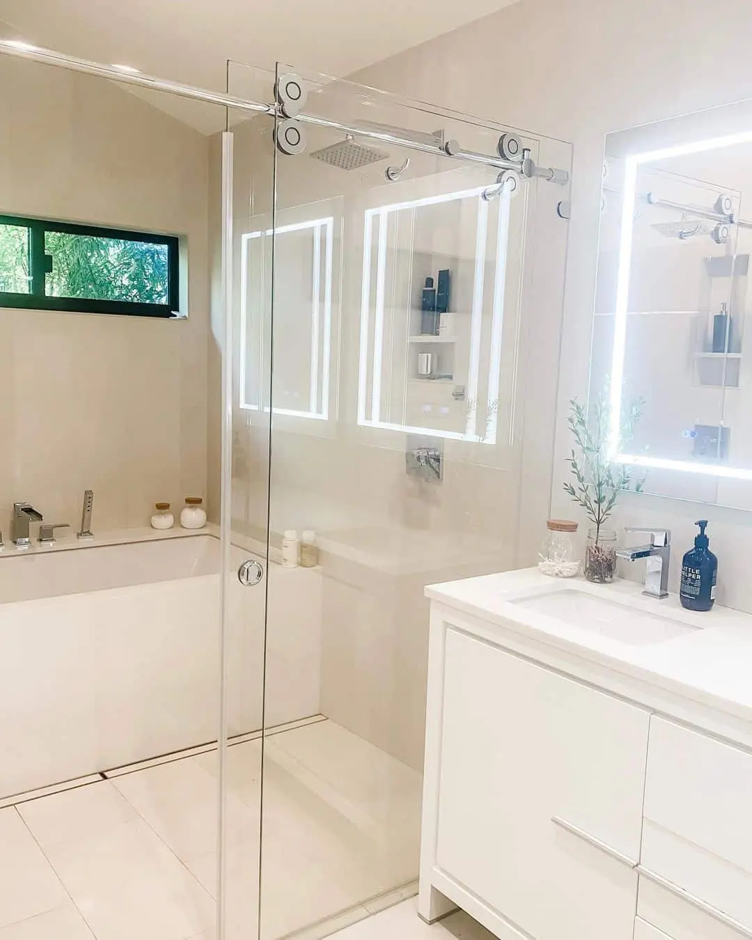 Frameless Mirrors With Integrated LED Lighting