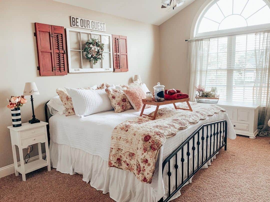 Frame a Wreath with Vintage Shutters
