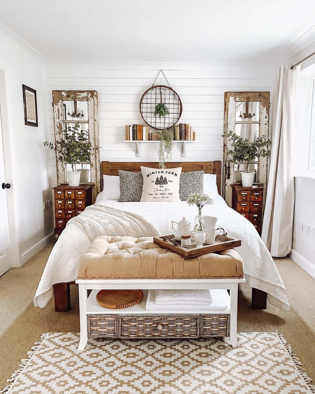 Frame Mirrors and Plants with Repurposed Doors