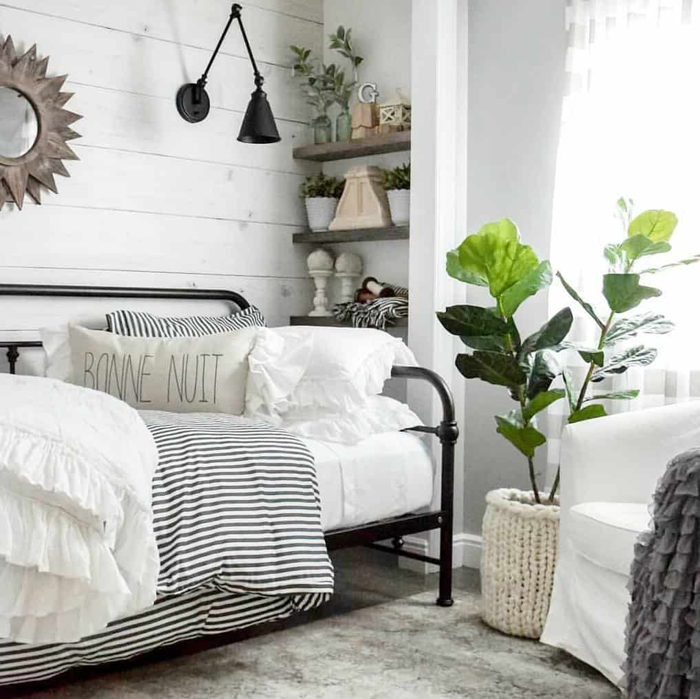 Two-Tiered Floating Shelves for Displaying Small Decor Accents