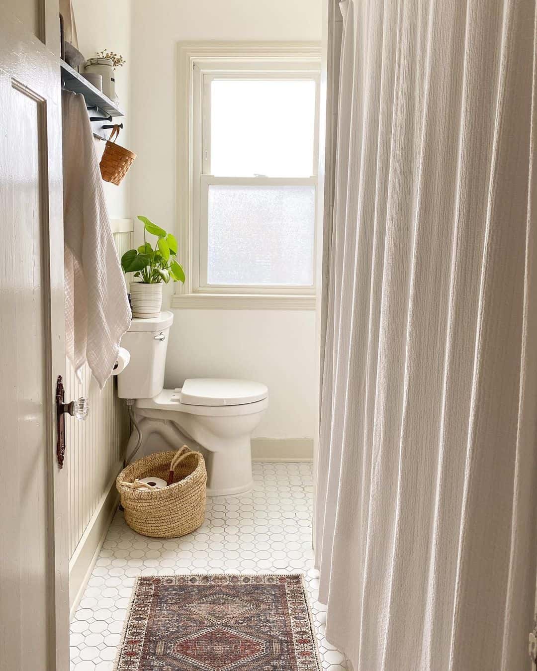 Woven Basket Keeps Toilet Paper Accessible and Stylish
