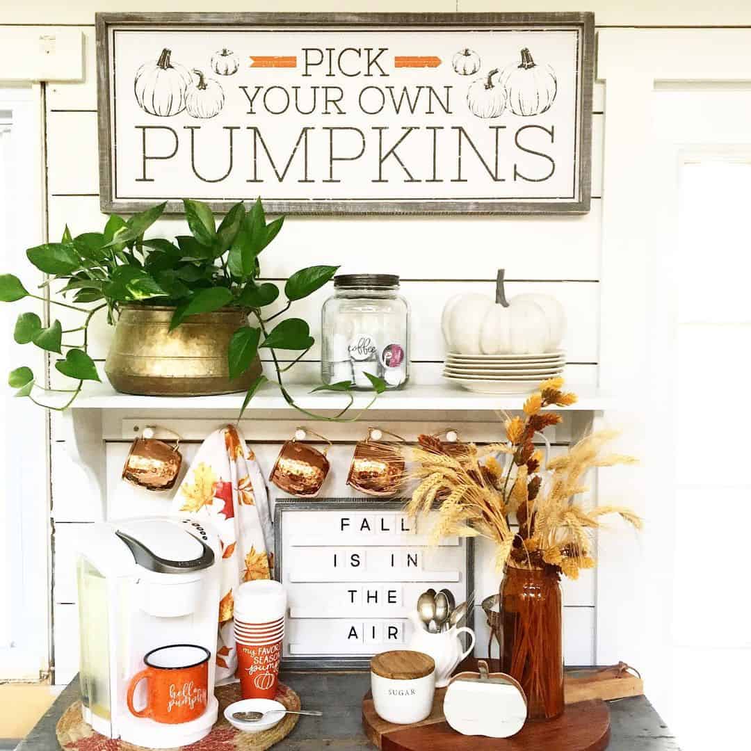 Announce Seasonal Vibes with a White Letter Board
