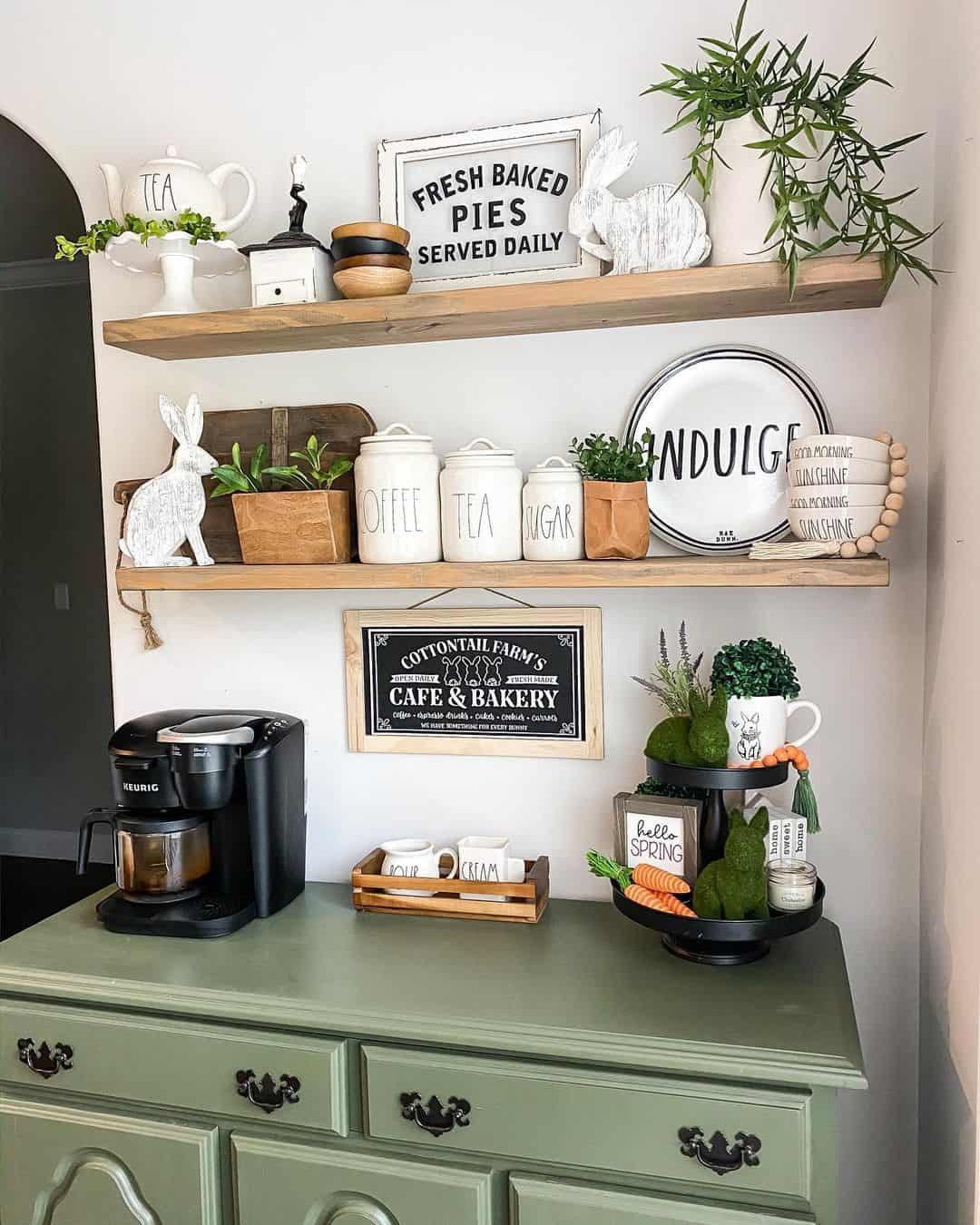 Decorate a Tiered Tray for Spring