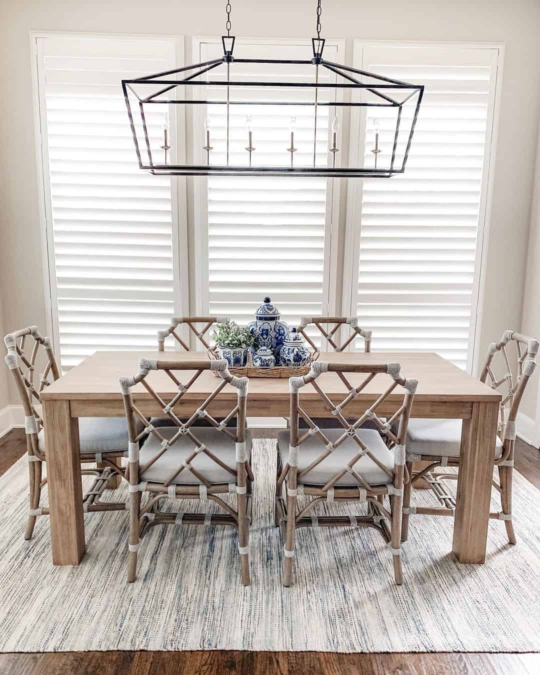 Woven Bamboo Chairs Add Natural Texture