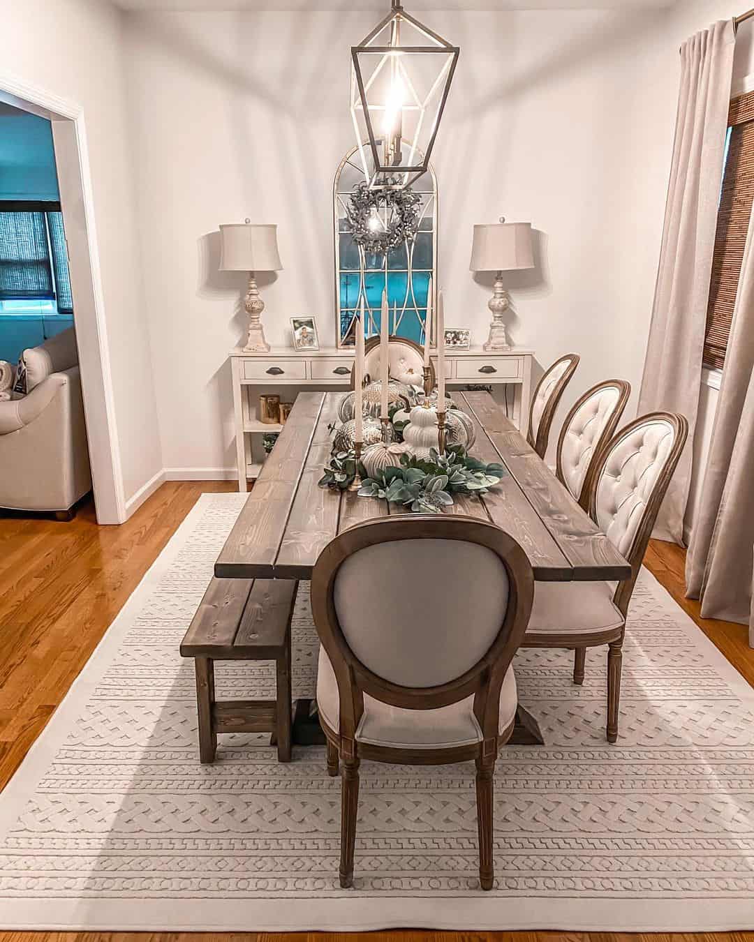 Simple Wooden Bench Adds Casual Seating to Your Farmhouse Table