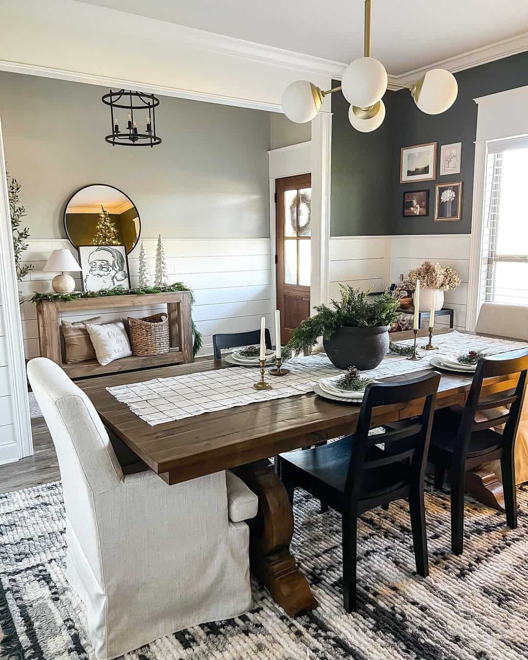 Horizontal Shiplap Creates a Two-Tone Wall Effect