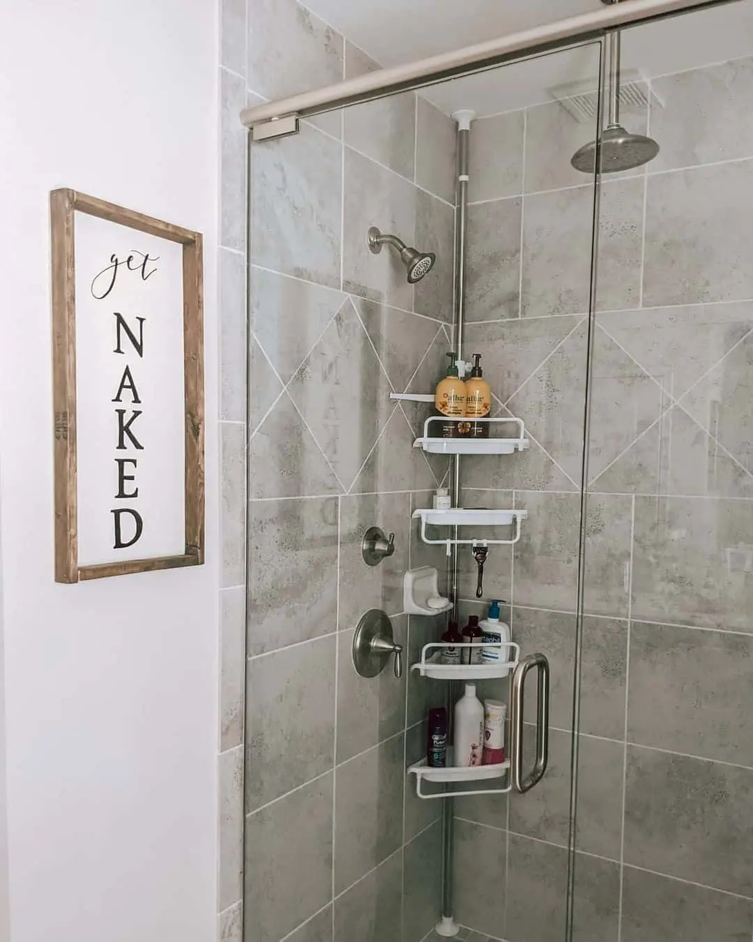 Corner Tension Caddy for Organized Shower Essentials