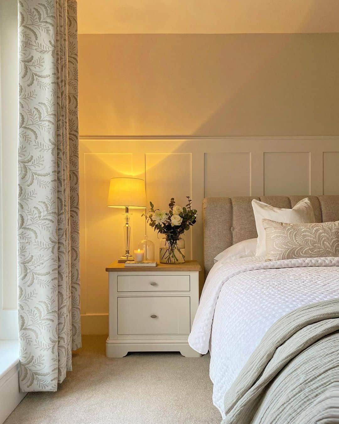 Select a Nightstand with Natural Wood Accents