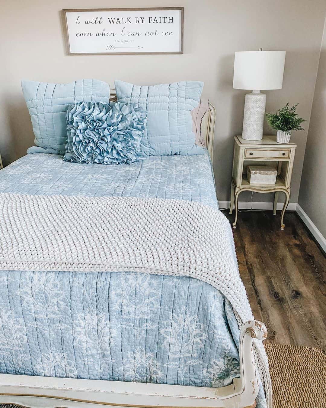 Incorporate a Ruffled Pillow for a Feminine Touch