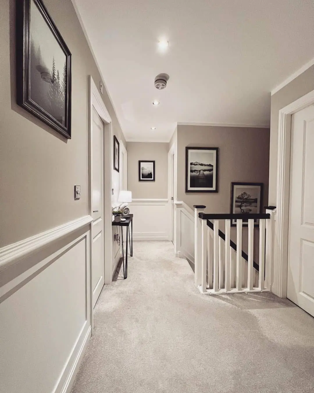 Black and White Landscape Art Adds Serene Focal Points