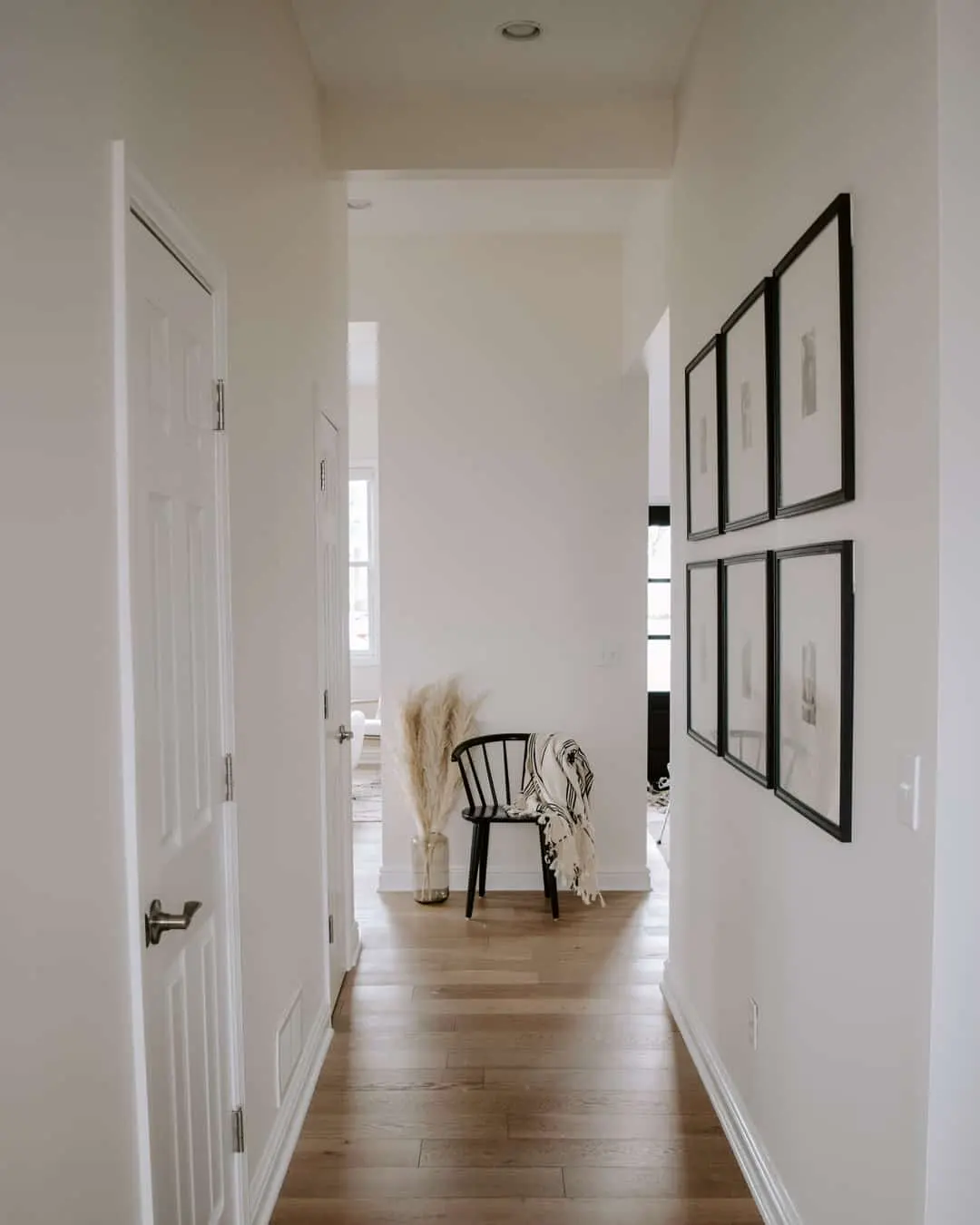Black Chair Adds a Cozy Seating Nook