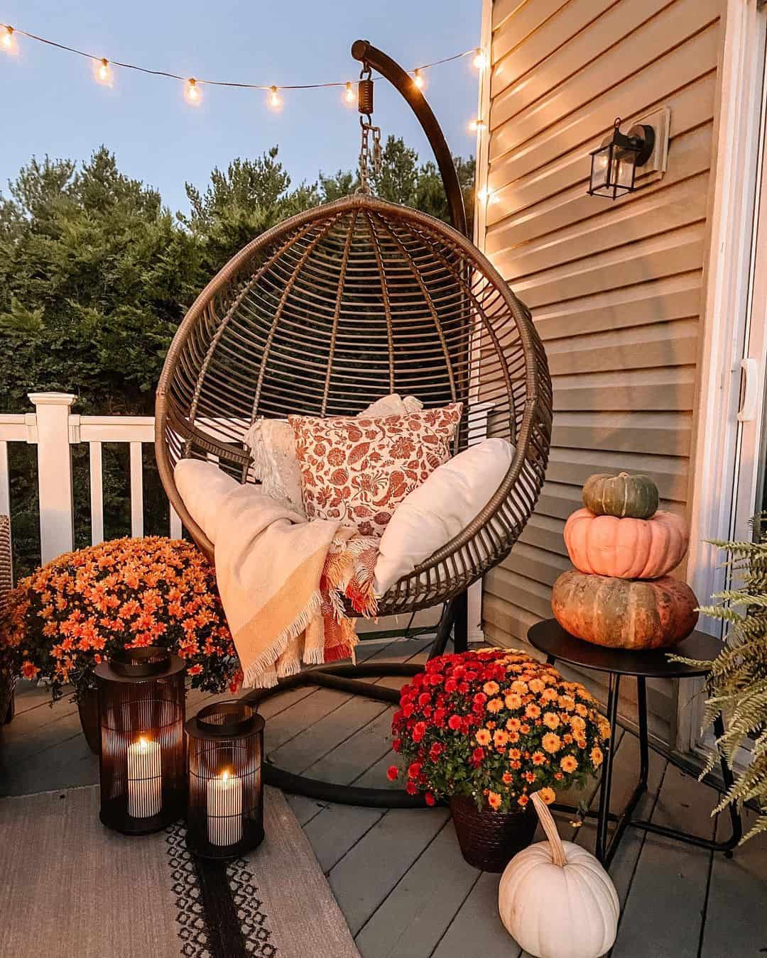 Stack Gourds for a Festive Fall Accent