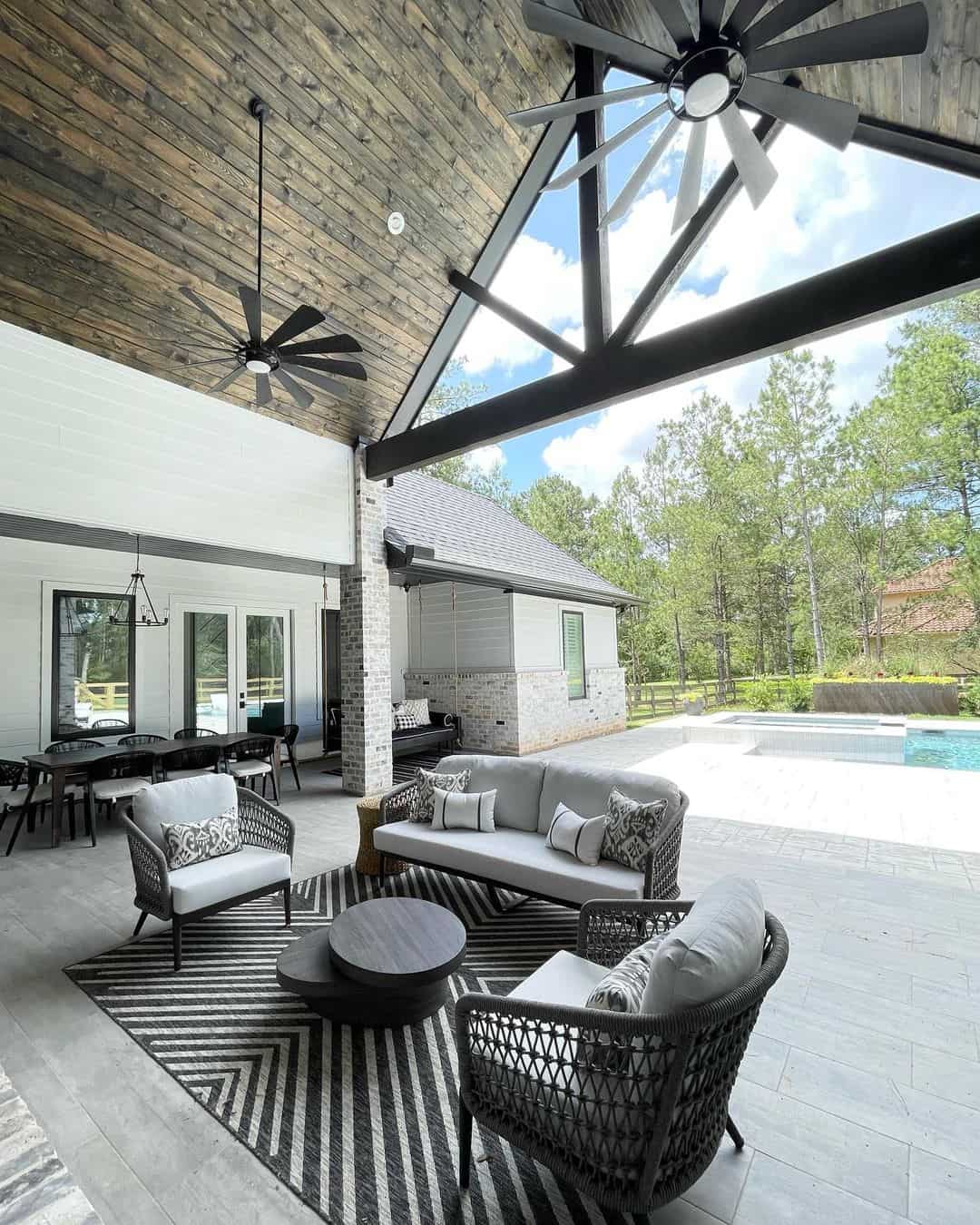 Layer Round Coffee Tables to Define Your Seating Area