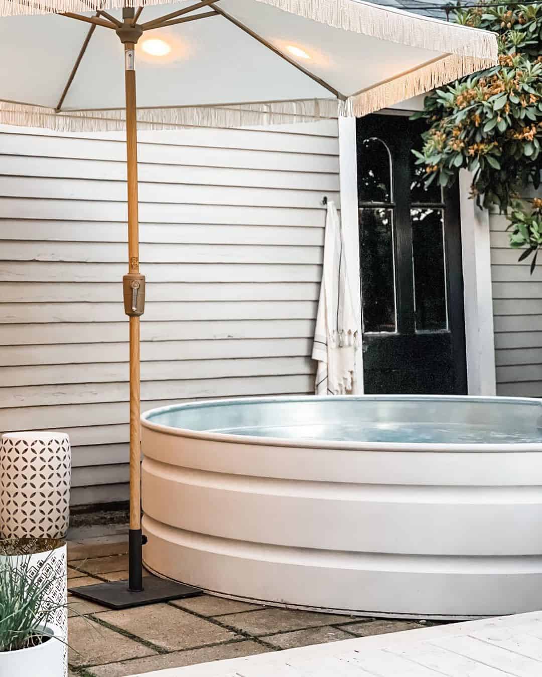 Stock Tank Pool Offers A Rustic Backyard Oasis
