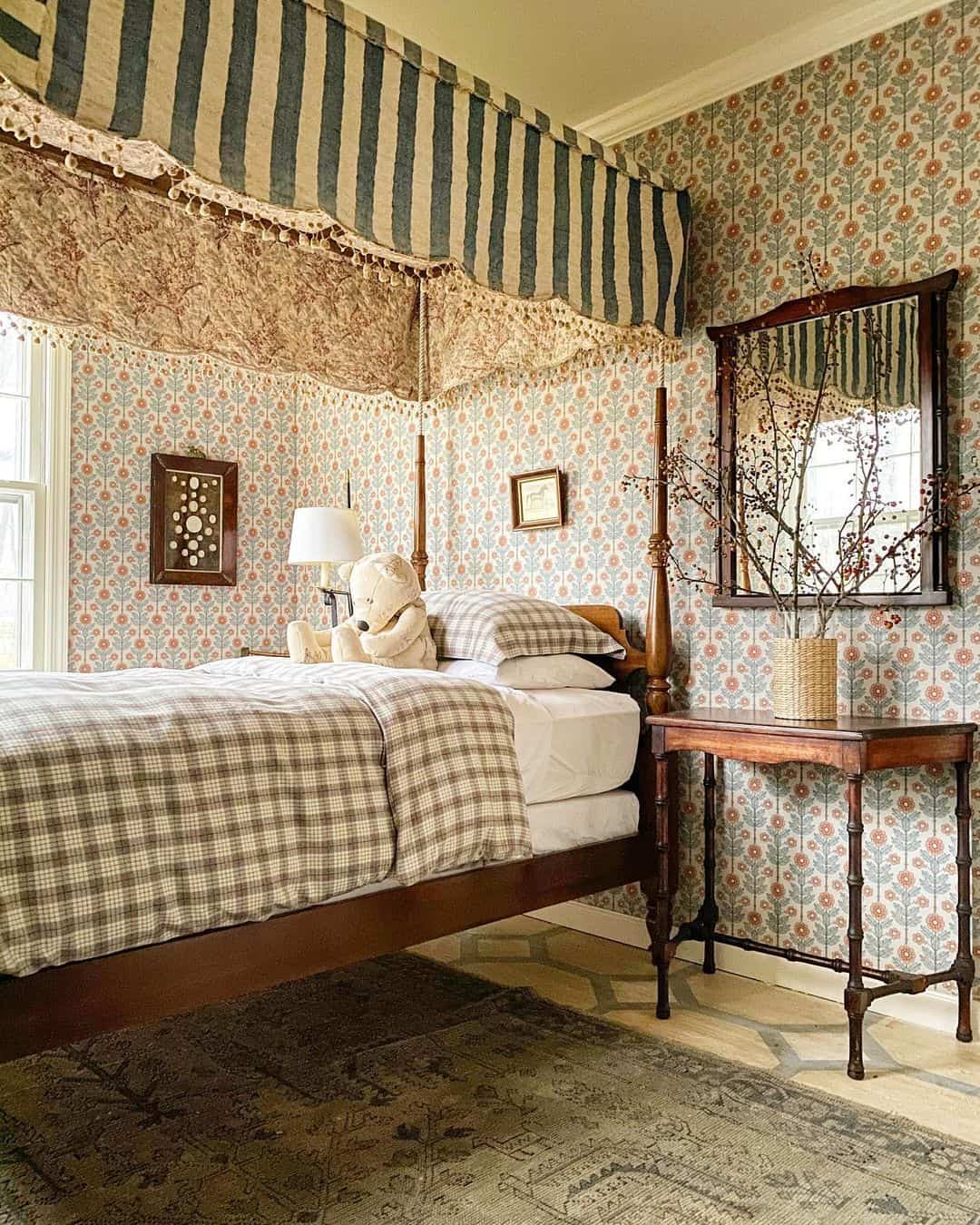 Layered Bed Canopy Adds Whimsical Charm Above the Bed
