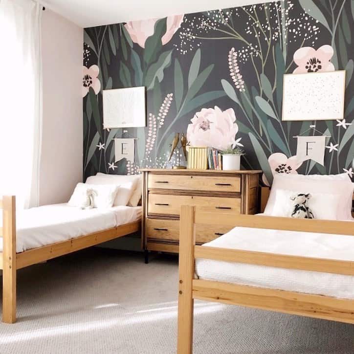 Design an Enchanting Space with Dark Floral Wallpaper