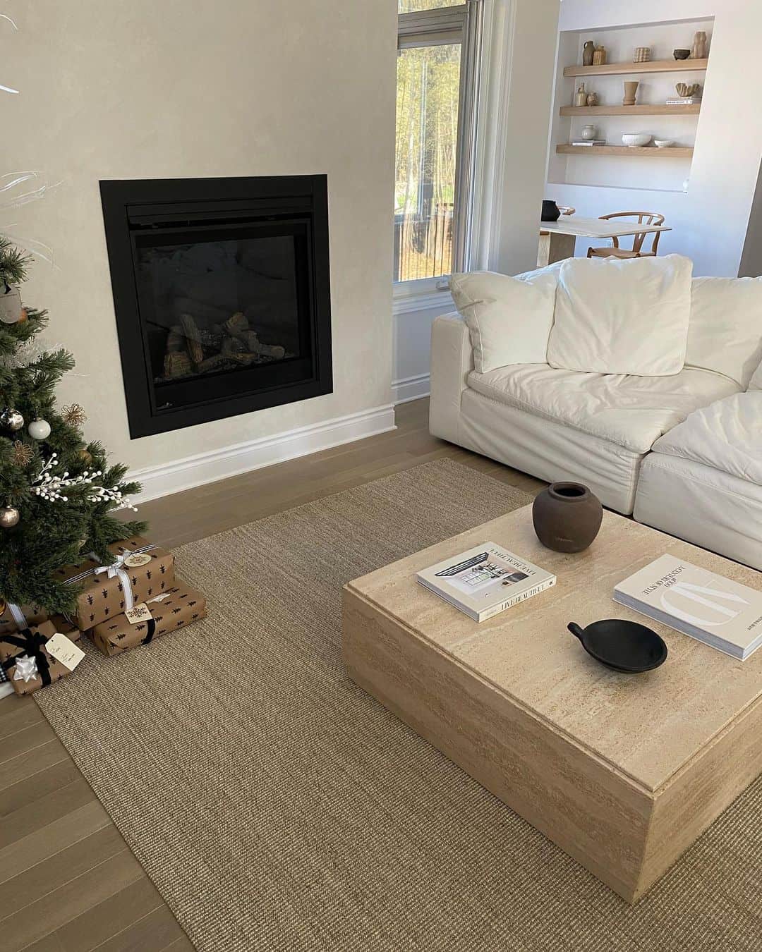Travertine Block with Subtle Stone Texture