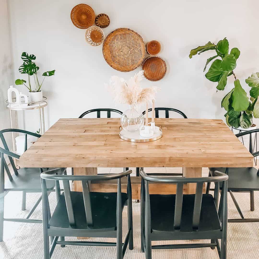 Group Woven Baskets for Organic Texture on Your Wall