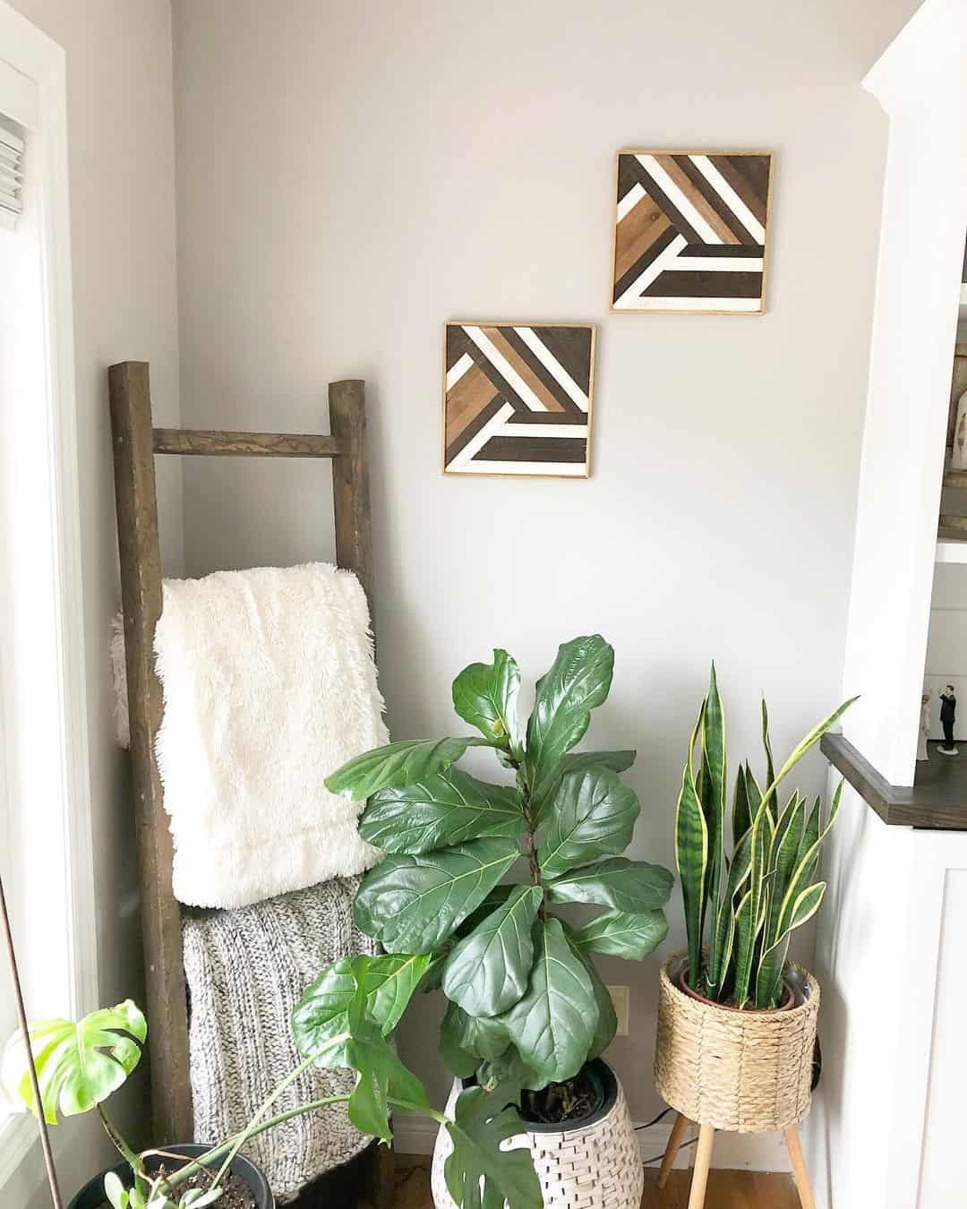 Geometric Wood Art Panels Add Patterned Texture