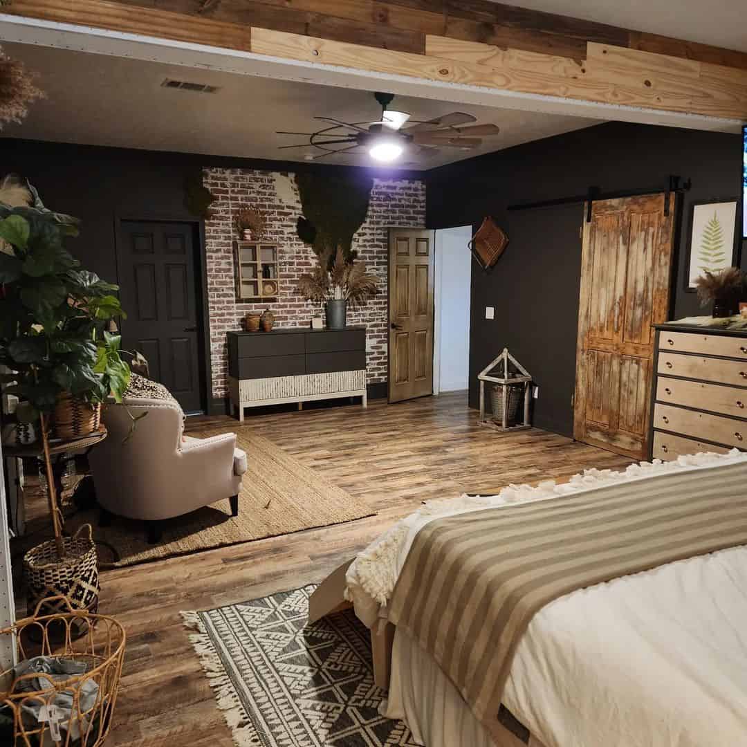 Distressed Barn Doors Add Rustic Charm and Privacy