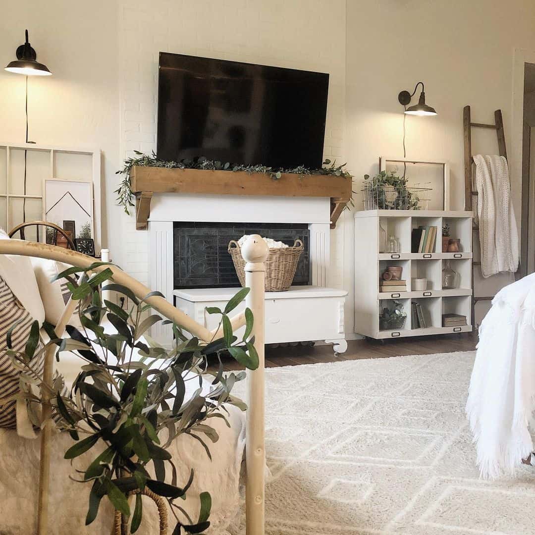 White Storage Cubbies Organize Books and Decor