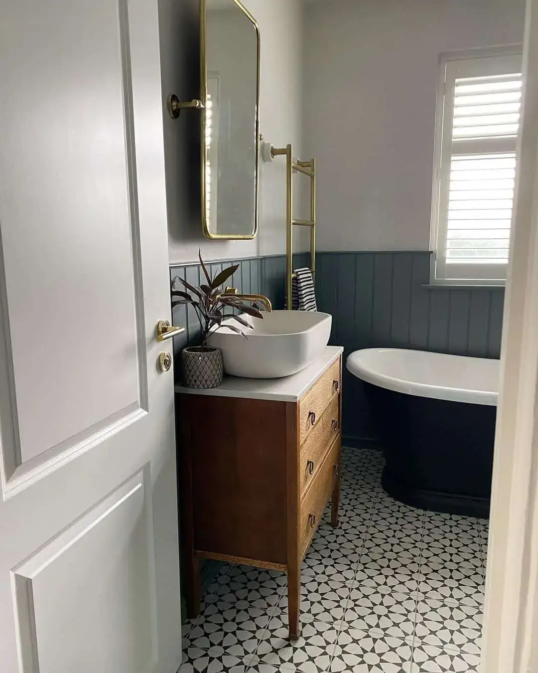 Vintage Dresser as a Unique Bathroom Vanity