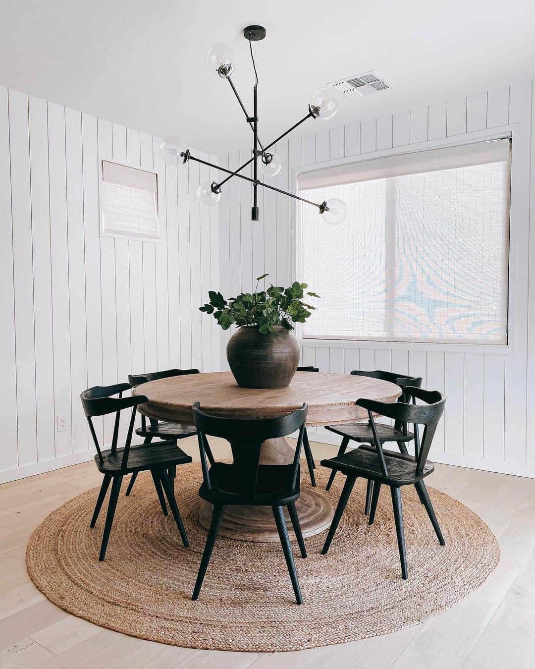 Ground Your Round Table with a Jute Rug