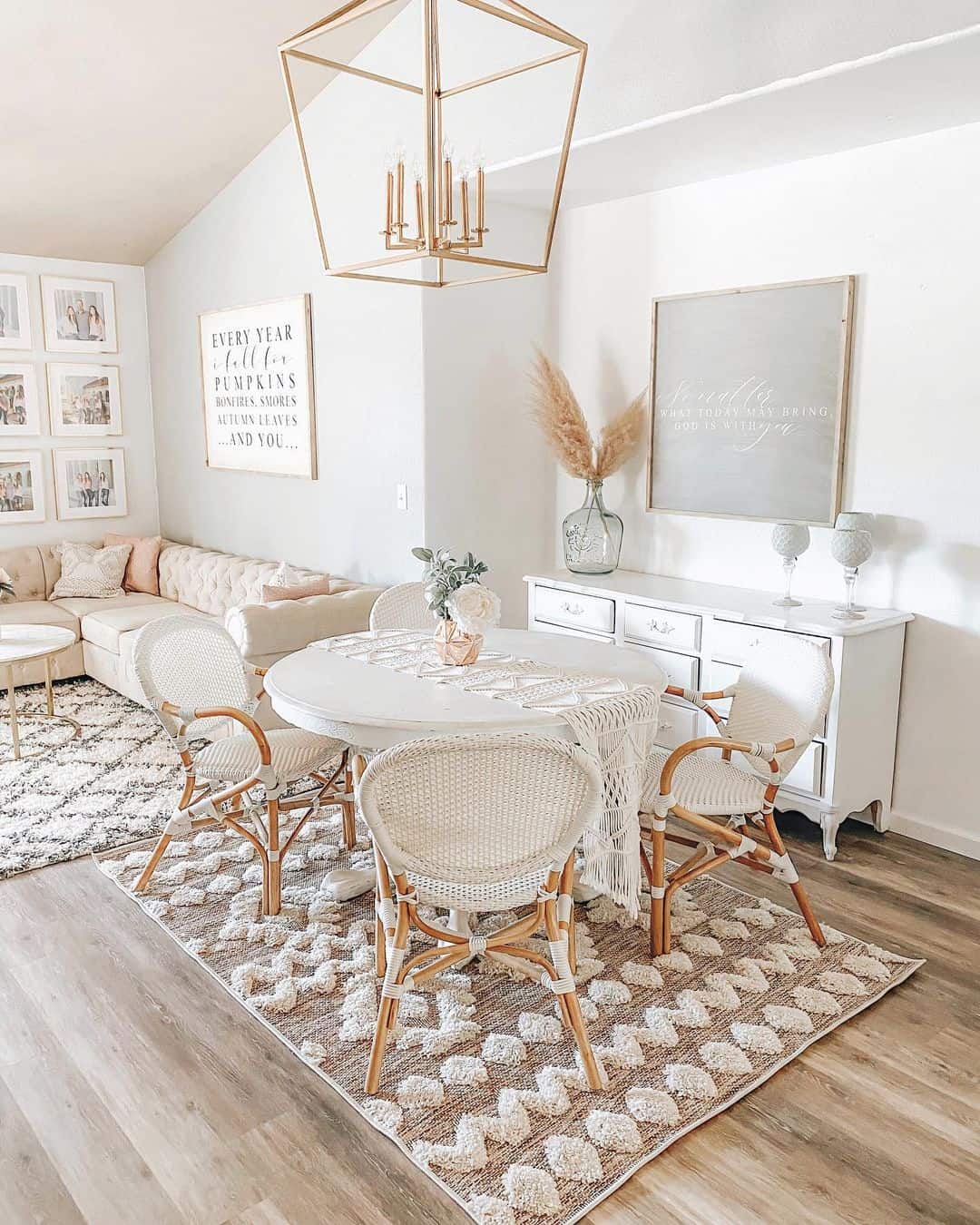 Layer Softness with a White Textured Runner