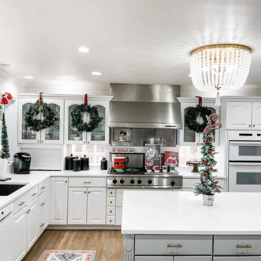 Place a Miniature Christmas Tree on the Island
