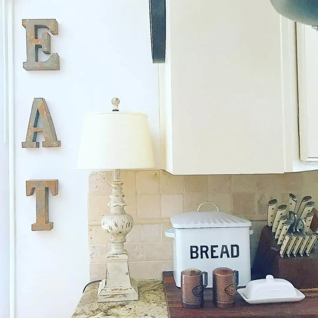 Spell Out Your Kitchen's Purpose with Metal Letters