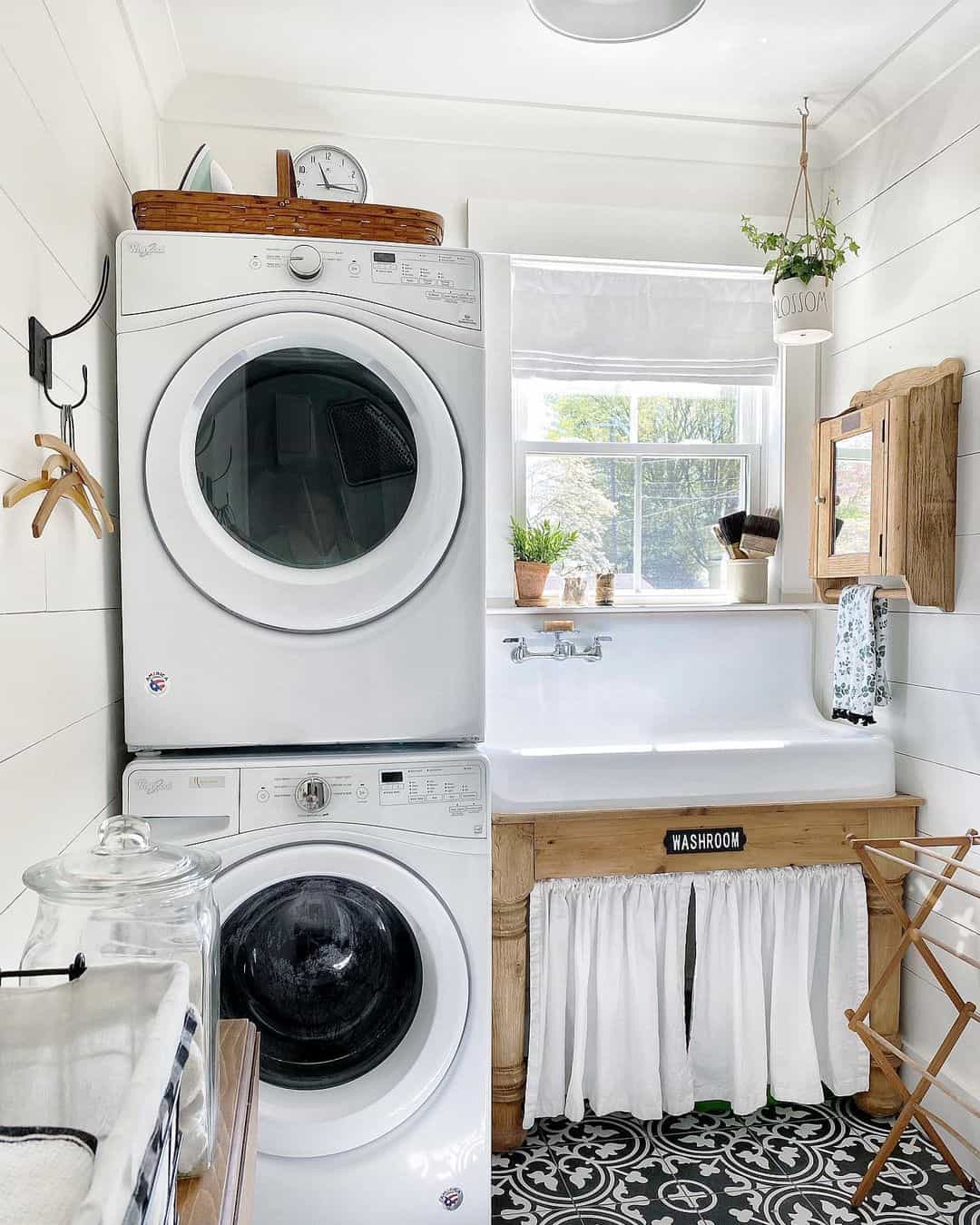 Hide Plumbing With a Charming Fabric Sink Skirt