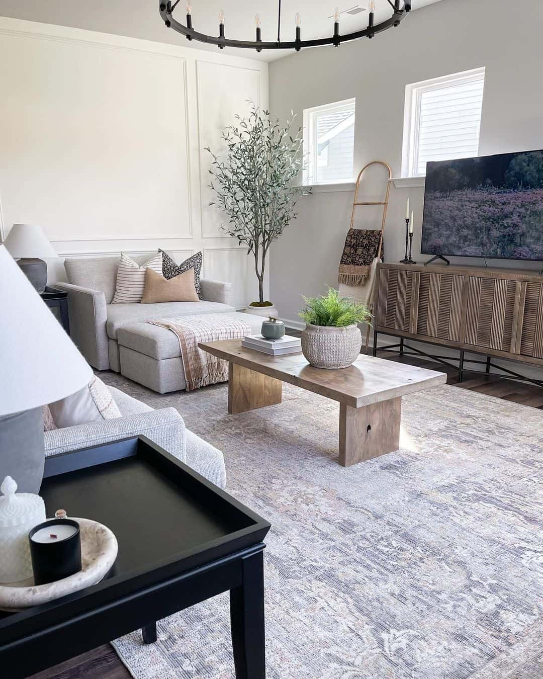 Anchor Your Space with a Solid Wood Block Table