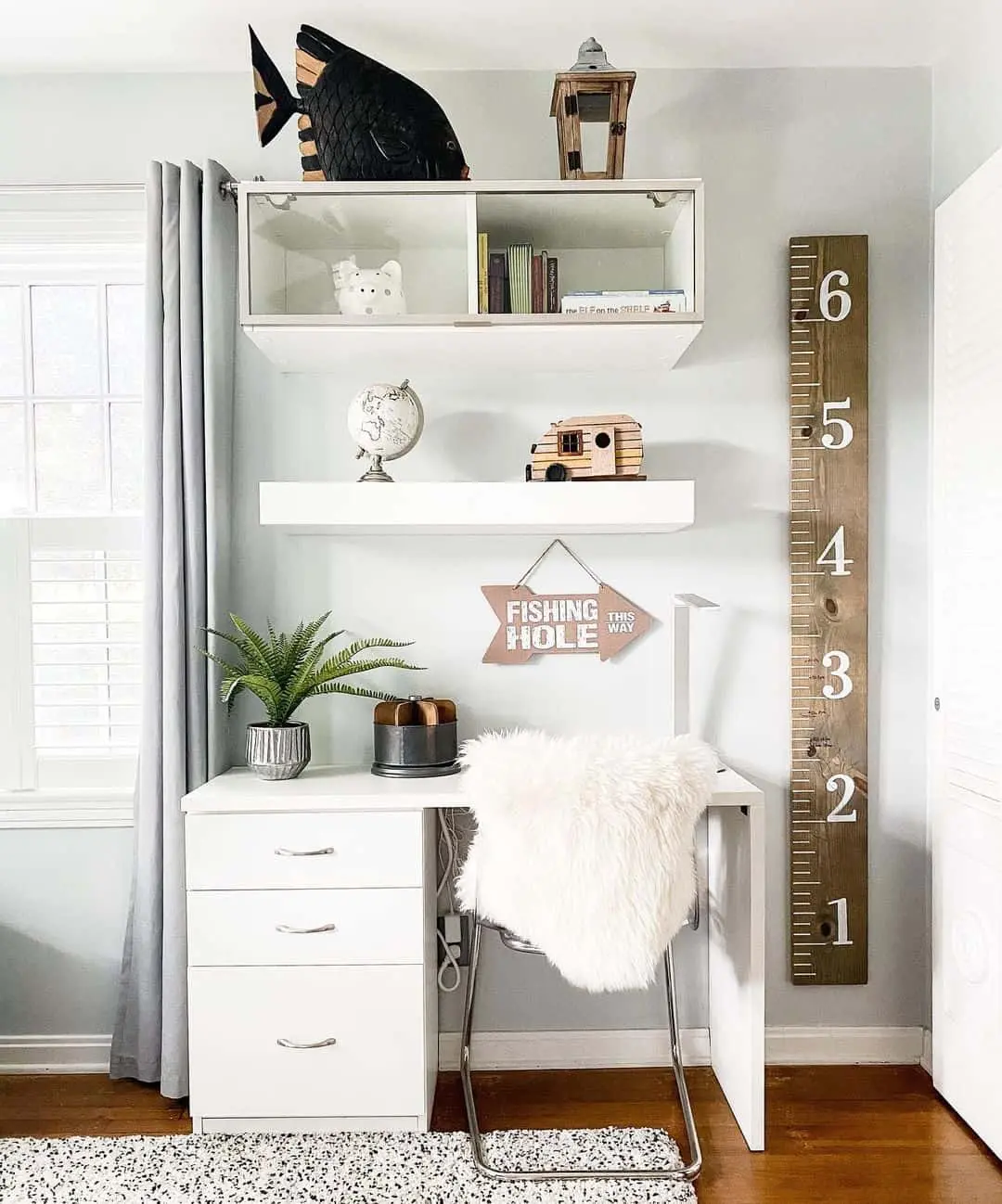 Wooden Ruler Height Chart Tracks Growth Milestones