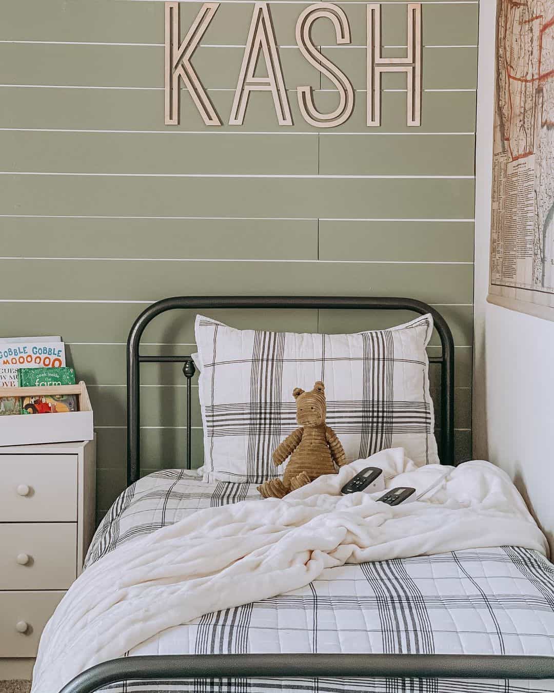 Outline Letters Spell Out a Name for a Dimensional Display