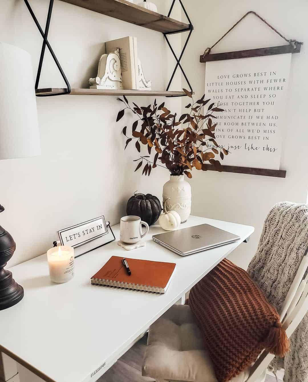 Textile Wall Hanging Adds Cozy Charm Above Your Desk