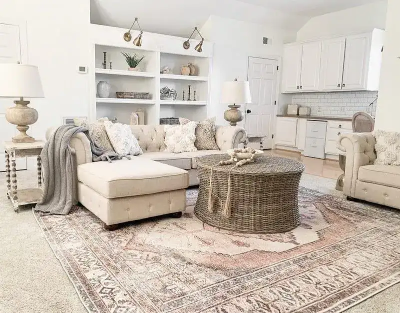 Introduce Organic Texture With a Woven Rattan Coffee Table