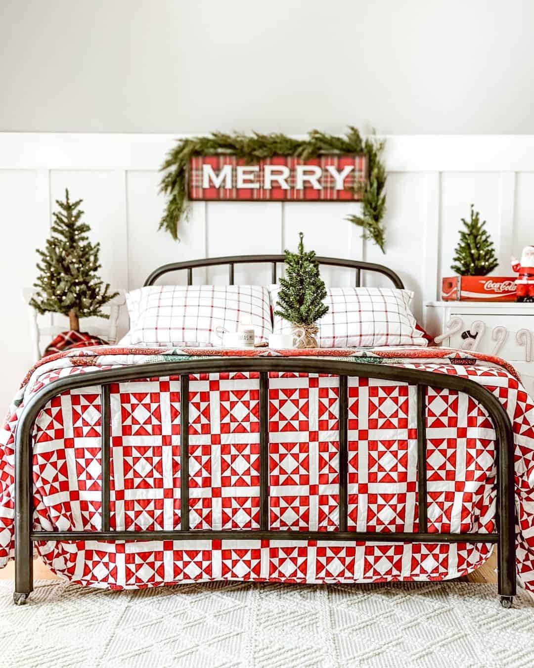 Board and Batten Walls Frame Festive Holiday Decor