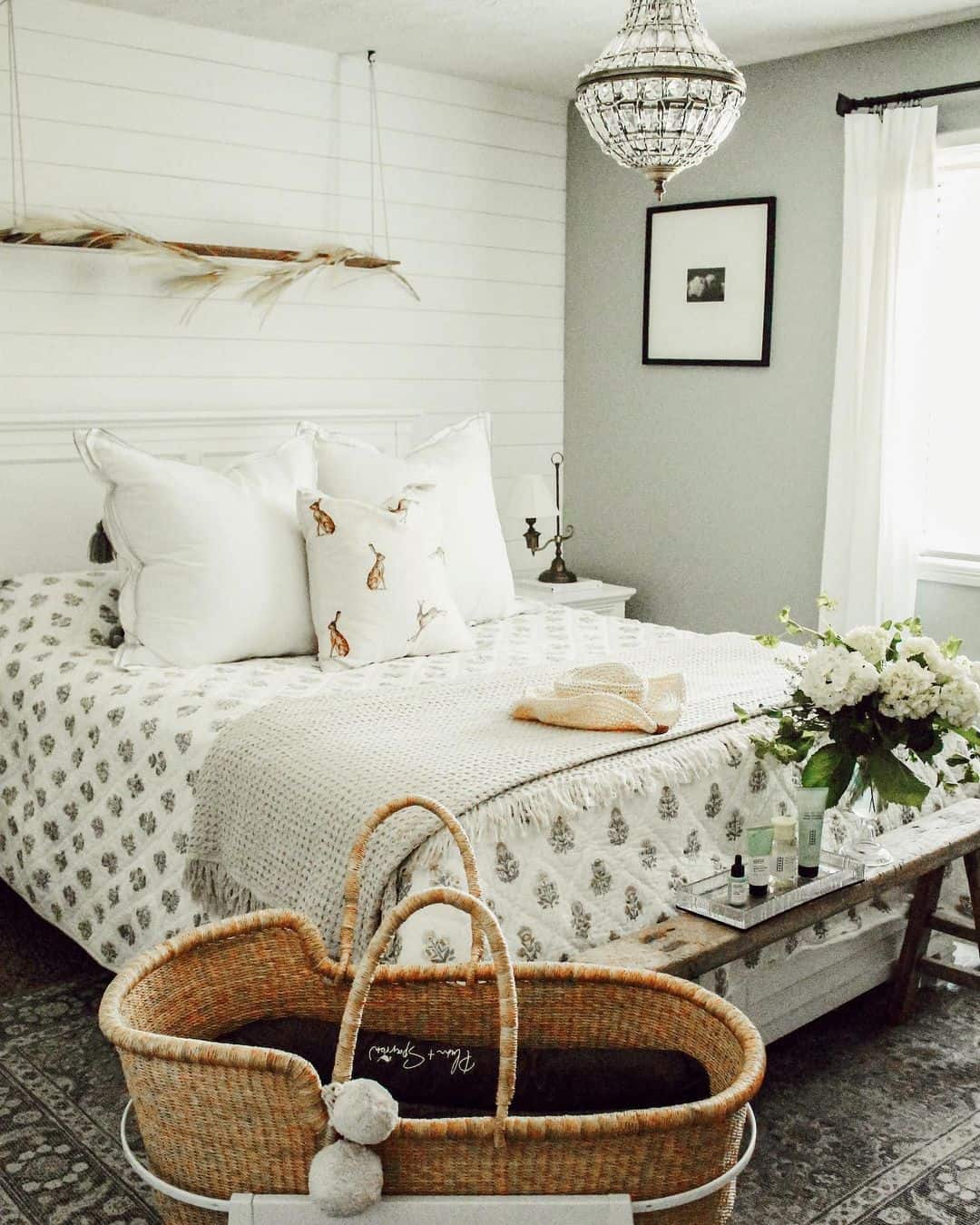 Woven Moses Basket for Nursery Charm