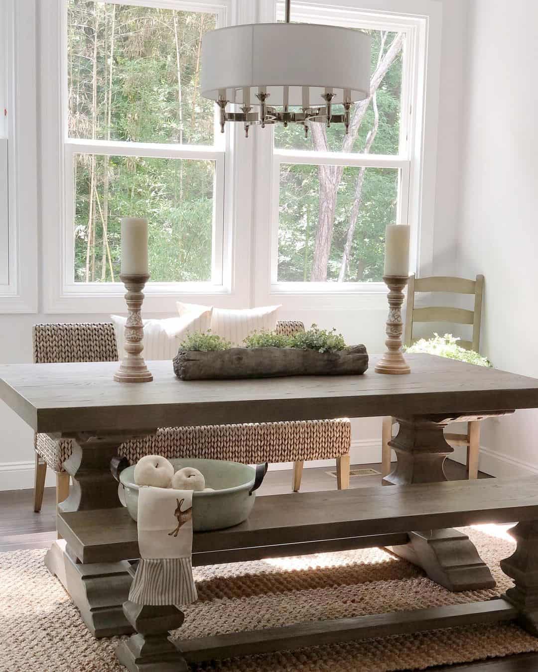 Rustic Log Planter Adds Greenery to Table Centerpiece