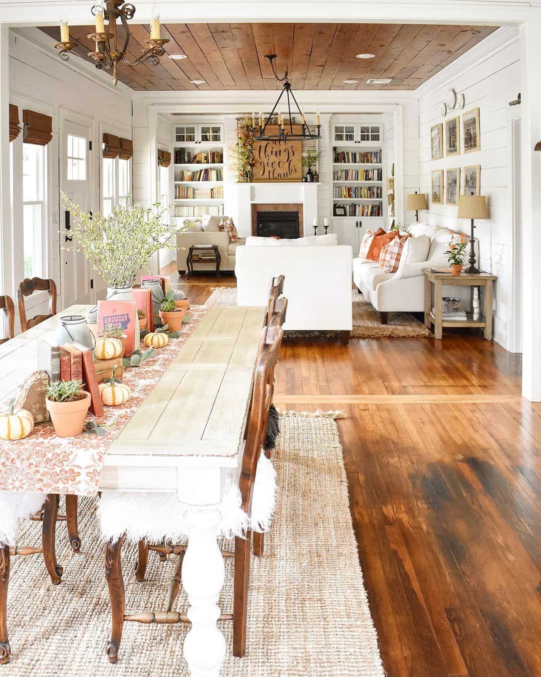 Wood Plank Ceiling Adds Warmth and Architectural Interest