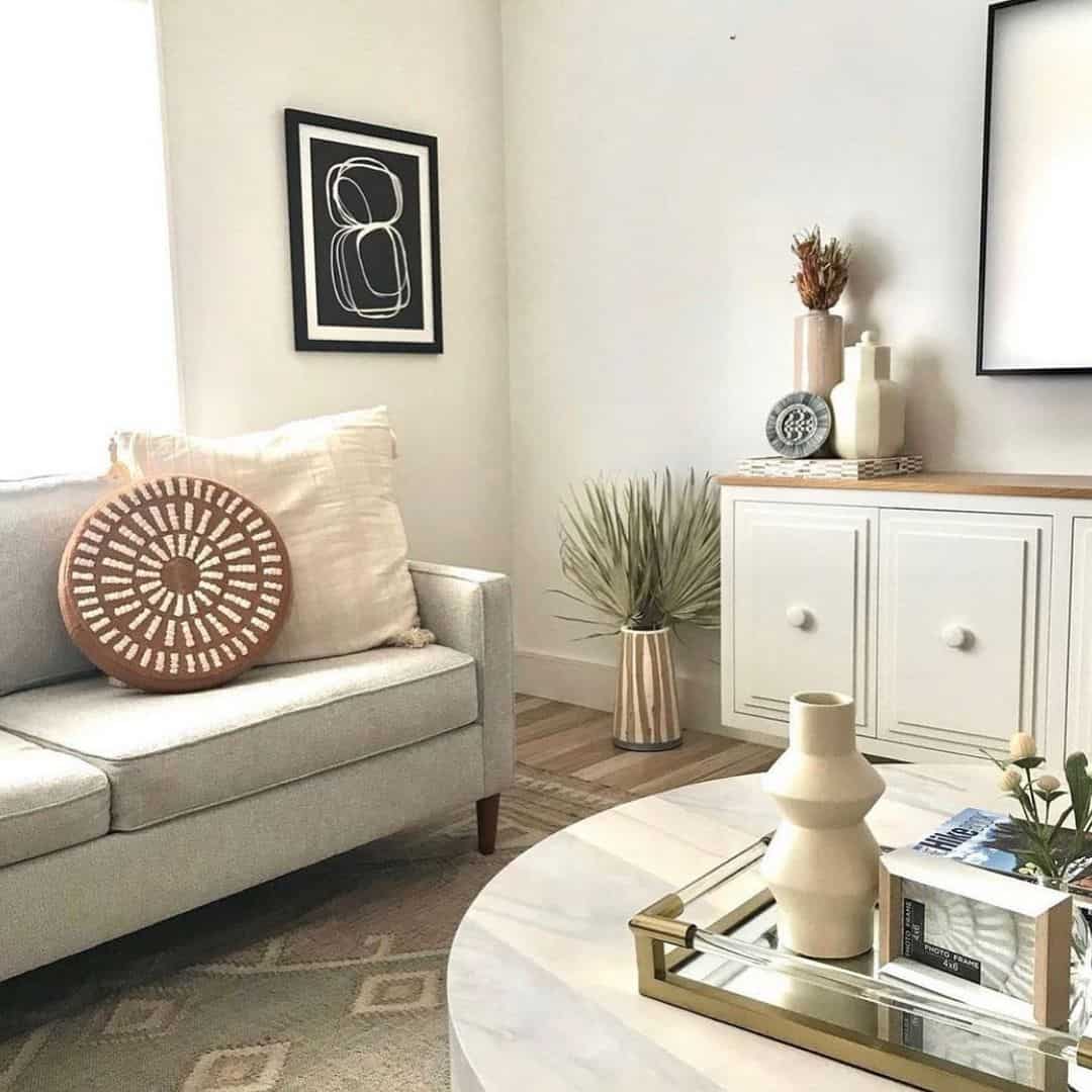 Soften Your Seating Area With a Geometric Pillow