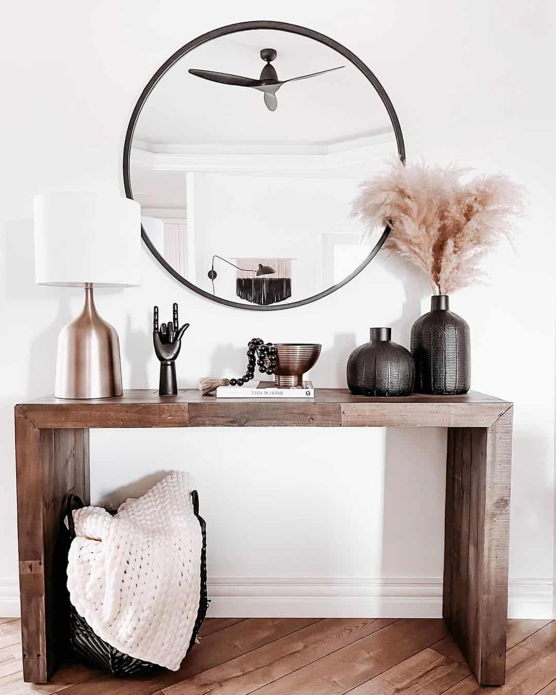 Black Vases Add Textured Dimension