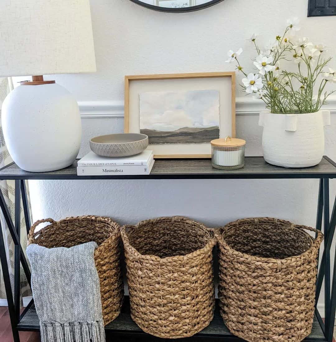 Woven Baskets for Cozy Blanket Storage
