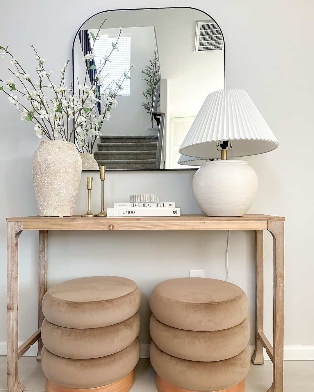 Textured White Lamp Adds Soft Illumination