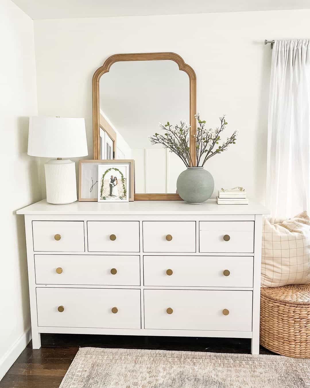 Ornate Mirror Frames A Layered Vignette On A White Dresser