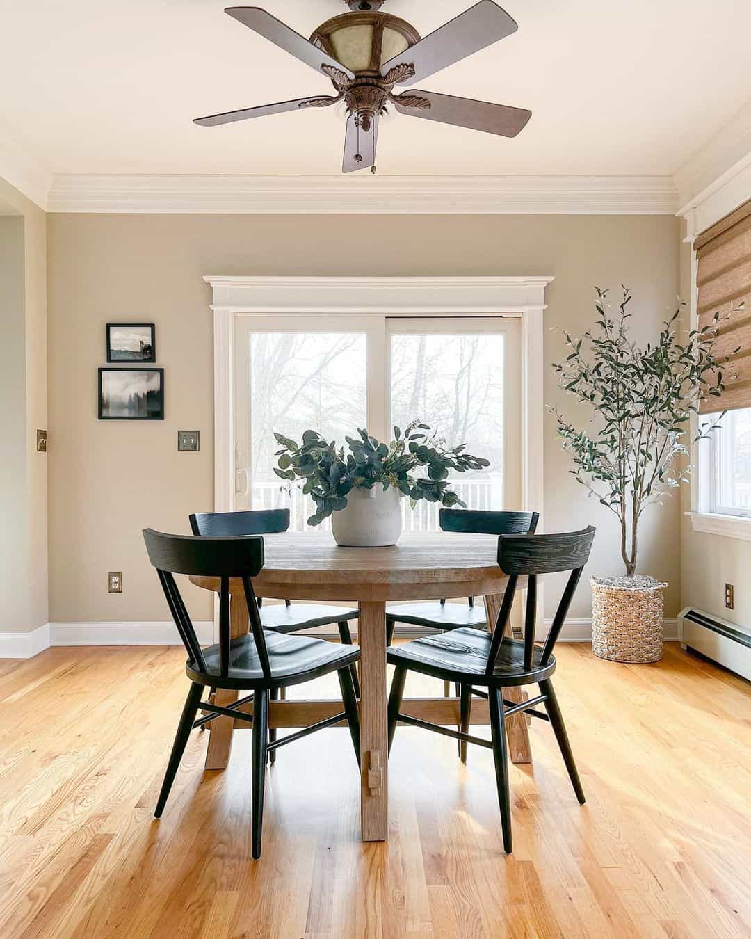 Anchor Your Space with a Natural Wood Round Table